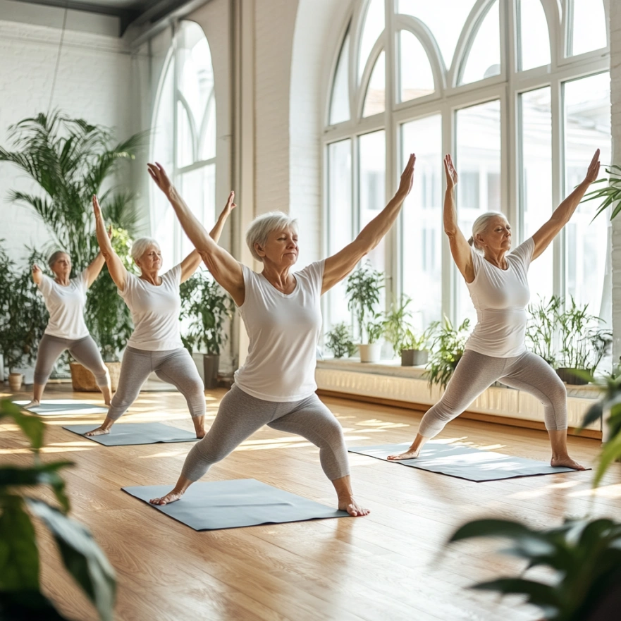 Заняття м'якою йогою